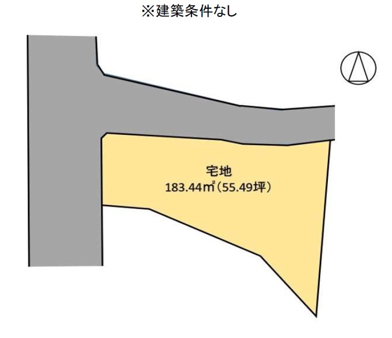 近江八幡市森尻町　売土地の土地図