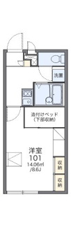 【間取り】 | レオパレスおだまき | 画像2