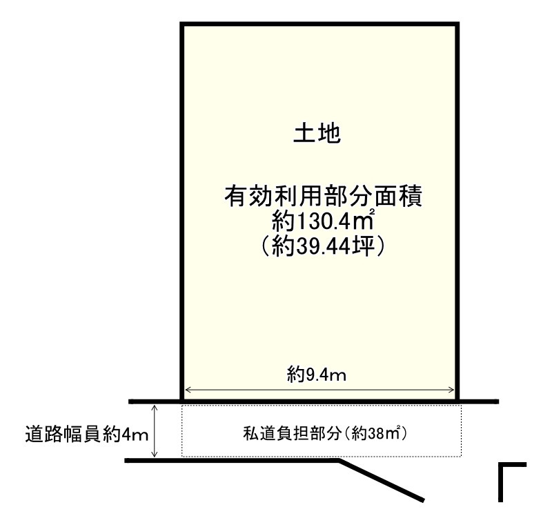 近江八幡市上野町　売土地の土地図