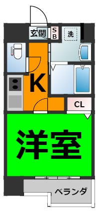 仲介手数料0円！！フローライト上前津の間取り