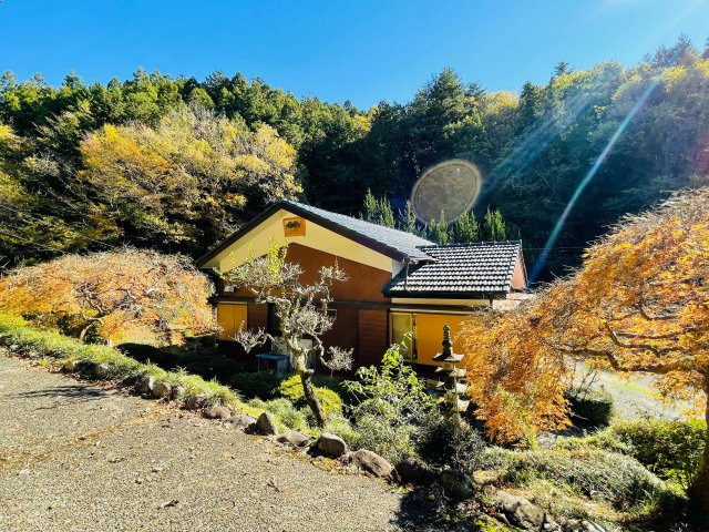 日の出町大久野　中古戸建の庭|周辺は自然豊かな環境です！