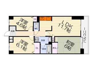 【間取り】 | スペリオシティ泉北深井壱番館