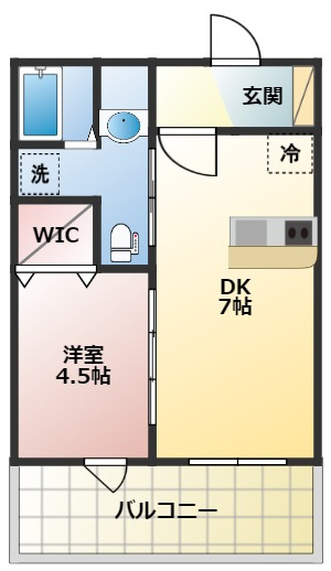 CRESCENT　COURTの間取り