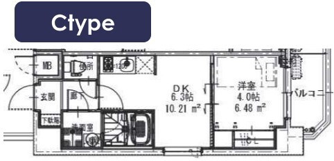 SOAR NAGAI EKIMAEの間取り