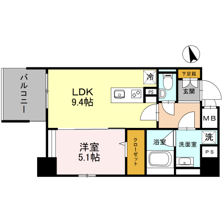プレミアム菱屋西の間取り