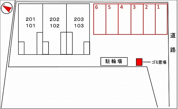 ミーティア　Ⅱの駐車場|駐車場