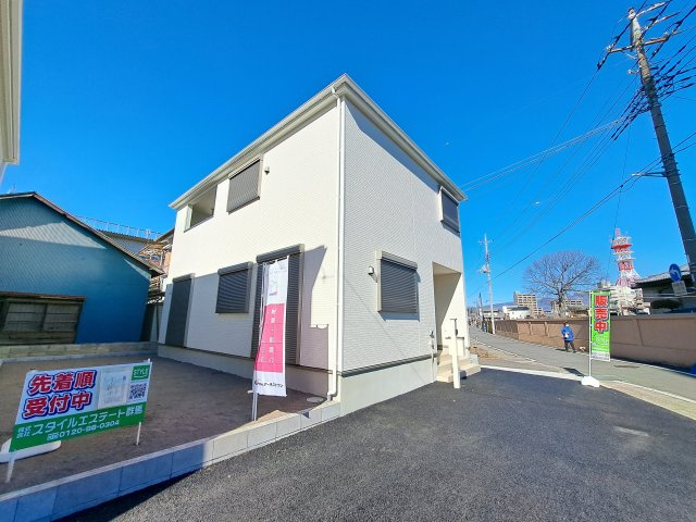 新築　前橋市住吉町第1　クレイドルガーデン　1号棟の外観|現地写真　前橋市住吉町第1　クレイドルガーデン