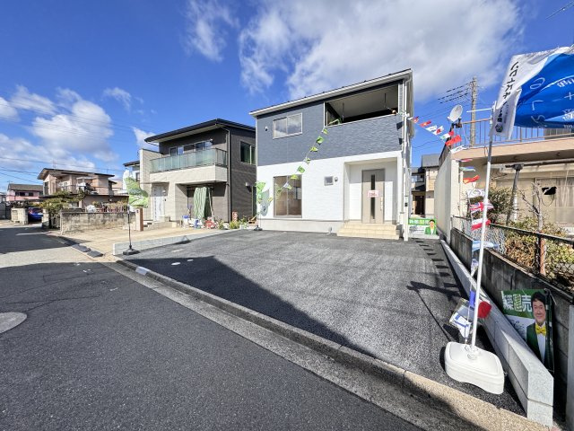新築　前橋市大利根町第1　クレイドルガーデン　1号棟の駐車場|現地写真　前橋市大利根町第1　クレイドルガーデン　1号棟