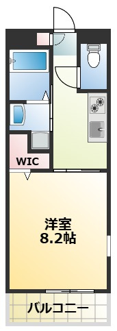 熊本市東区新外２丁目の賃貸マンションの間取り