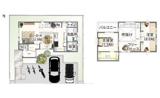 【参考プラン】 | 宇治市広野町桐生谷　売土地　建築条件付き | 自由設計になりますので設計士と直接お話していただきオンリーワンのおうちづくりが可能です！需要の多いランドリールームも実現可能です。一緒に楽しくお家づくりをしていきましょう！