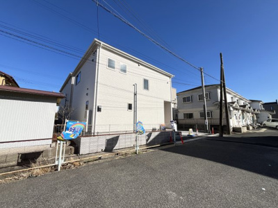 【前面道路含む現地写真】 | 木更津市朝日　新築住宅　全４棟　１号棟