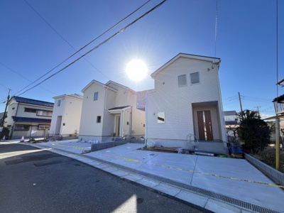 【前面道路含む現地写真】 | 木更津市朝日　新築住宅　全４棟　４号棟
