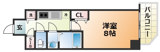 アドバンス三宮パルマの間取り