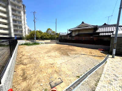 【外観】 | ライフフィールド岸城町　18号地 | 建築条件なし！お好きなハウスメーカー・工務店をお選びいただけます。（2025年4月撮影）