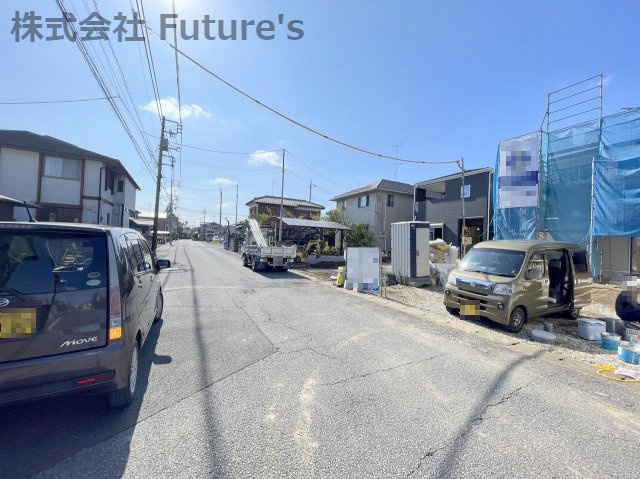 松伏町田中3丁目　新築戸建　全2棟　2号棟の前面道路含む現地写真|前面道路含む現地写真です。