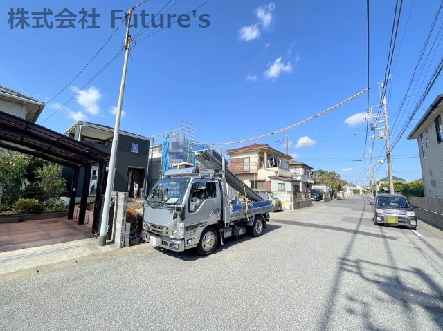 松伏町田中3丁目　新築戸建　全2棟　2号棟の前面道路含む現地写真|前面道路含む現地写真です。