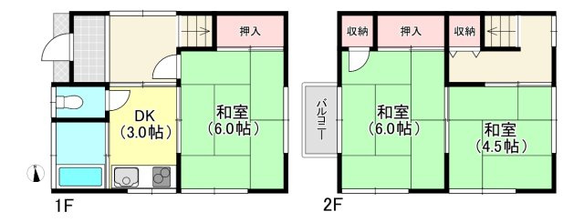 【 売主 】横浜市保土ヶ谷区境木本町　戸建の間取り