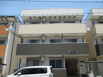 【外観】 | フジパレス吹田ウエスト２番館 | 建物の個性を主張するシックな外観です