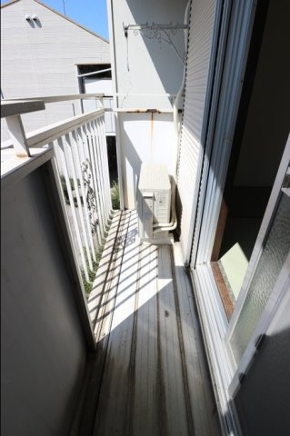 ハイツセイフ Ｂのバルコニー|陽当たり良好なバルコニーです