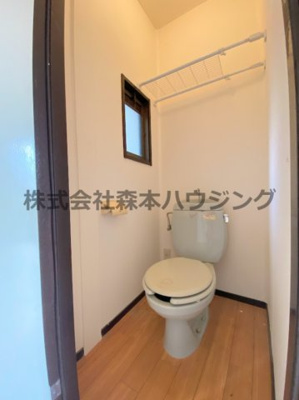 【トイレ】 | 　石橋ハイツA | ※同タイプ別室の写真で掲載しています。