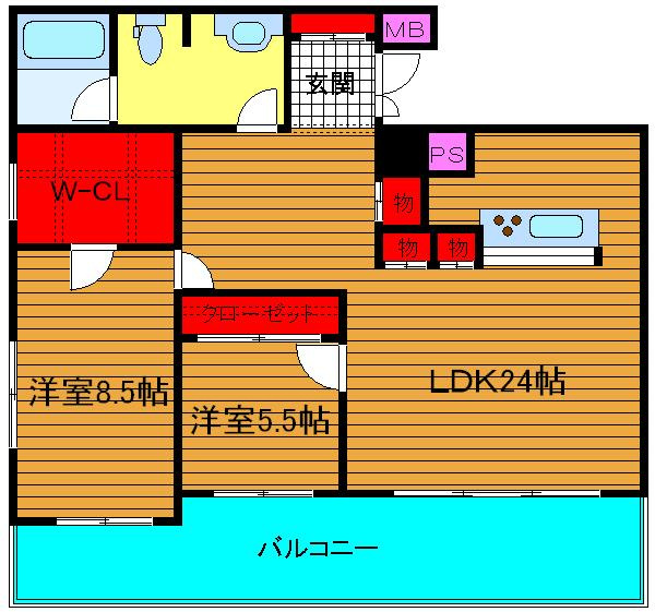 グラスホッパーの間取り