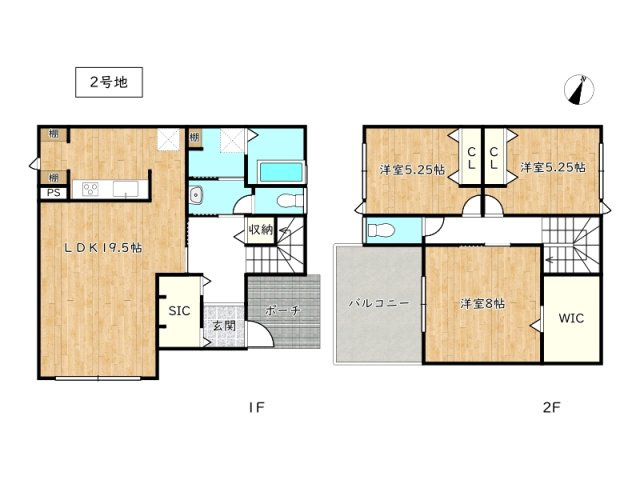 【間取り】 | 姫路市上大野4丁目／全2棟