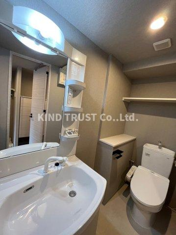 LIHITの洗面所|脱衣スペースもあります