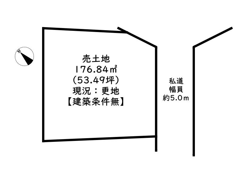 姫路市御立中2丁目／売土地の土地図