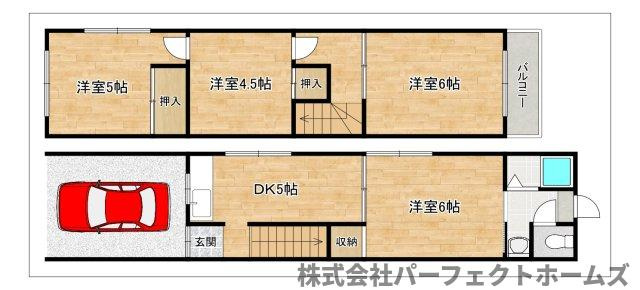 深野5丁目オーナーチェンジ戸建の間取り