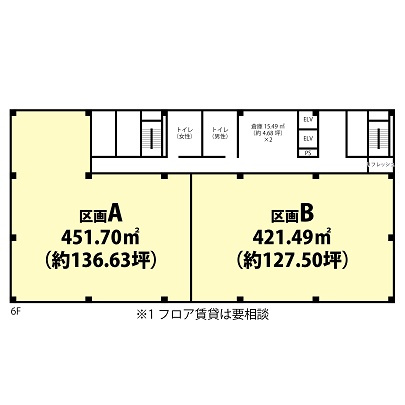 大井競馬場前ショッピングモールウィラ大井オフィス棟の間取り