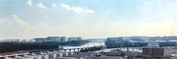 大井競馬場前ショッピングモールウィラ大井オフィス棟の展望|8階南側からの眺望