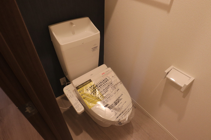 ルピナスシーサイド　B棟のトイレ|落ち着いた色調のトイレです