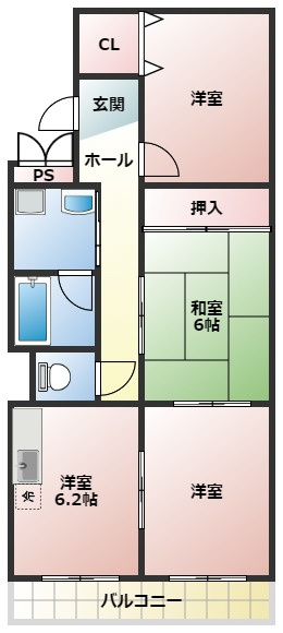 マーブルコートの間取り
