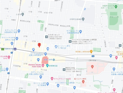 【地図】 | S‐RESIDENCE大阪上本町