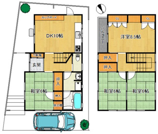 【間取り】 | 大宮玄琢北町貸家
