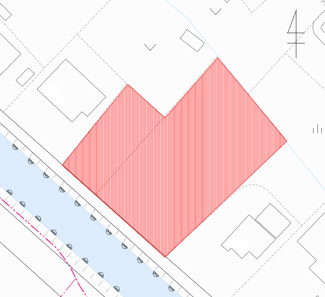 【土地図】 | 高宮町　約400坪の土地