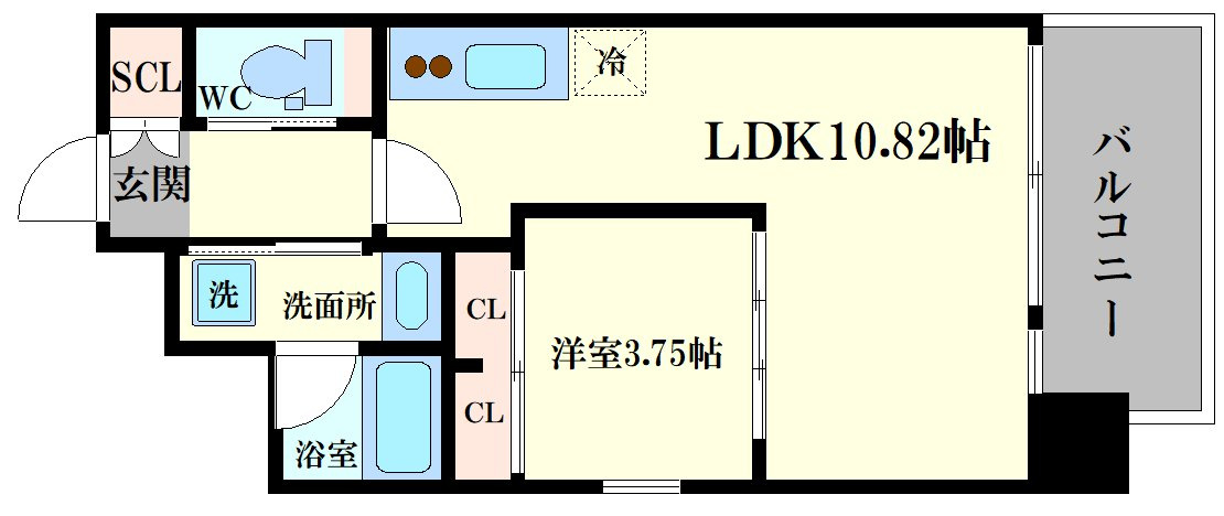 プレジオ難波の間取り