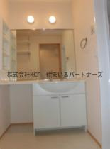 セジュール合川南Aの洗面所|コンパクトで使いやすい洗面所