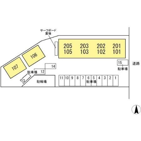 ＣＡＳＡ　ＴＡＲＯの区画図