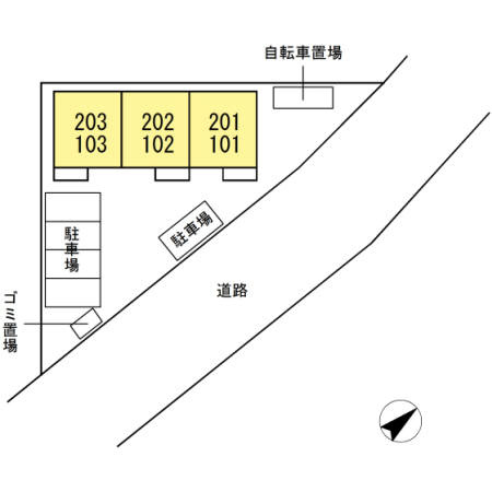 ヴィクトワール　　刈谷市の賃貸ならクラスホーム刈谷店の区画図