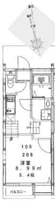 【間取り】 | アンピオ賀茂弐番館