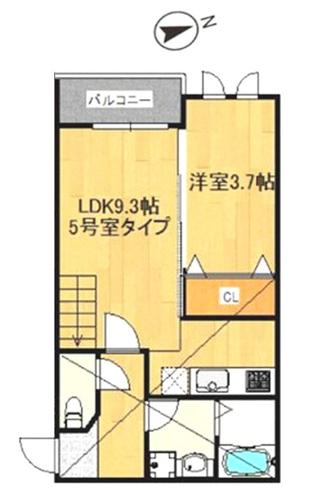 【間取り】 | クレオ姪浜壱番館