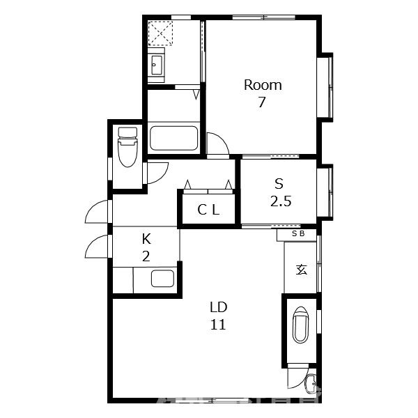 ラバーズハウス川内の間取り