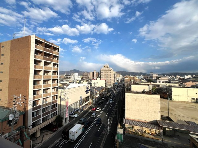 ７階建て最上階につき眺望良好☆北東角住戸☆室内丁寧にお使いの美室☆フェミネンス二条城北の展望|バルコニーからの眺望