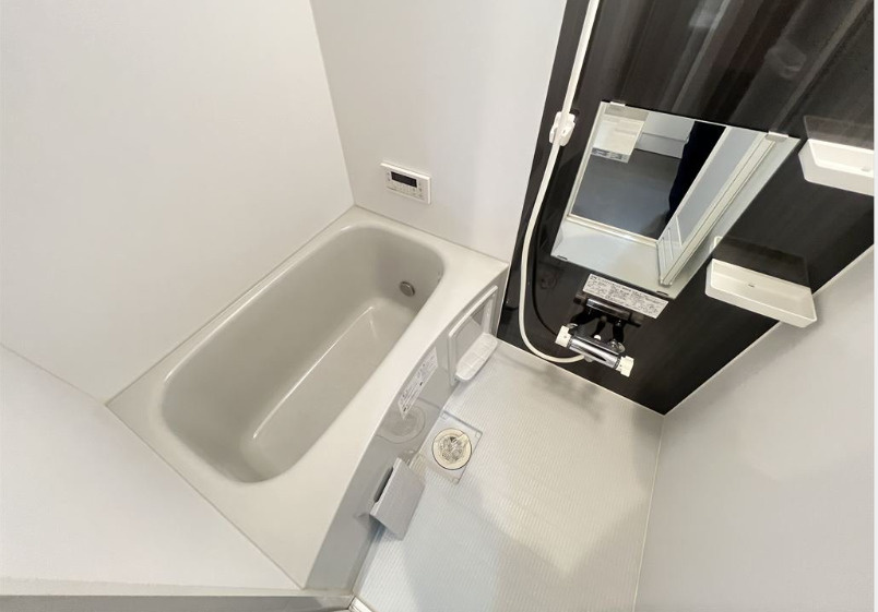 熊本市中央区国府２丁目のアパートの浴室