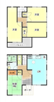 【間取り】 | 山陽小野田市埴生（中古2階建） | シンプルな動線を追求した快適な間取りとなっております。