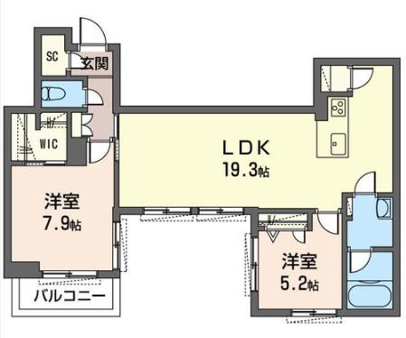 【間取り】 | ヴィアソーレイツキ