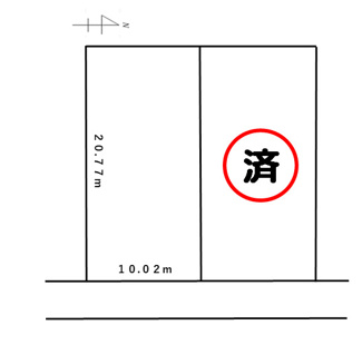 【土地図】 | 長浜市室町　土地 | ６２.９２坪　※土地区画整理事業地内のため面積が増減する場合があります。