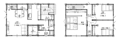 【参考プラン】 | 長浜市室町　土地 | 参考プラン間取図