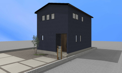 【完成予想図】 | 長浜市室町　土地 | 参考プラン外観パース
